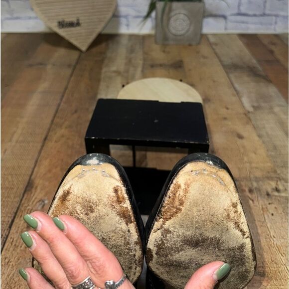 GUCCI 'Brogue' Men’s Sz 8 Black Leather Plain Toe Oxfords Italian Shoes - Picture 15 of 15